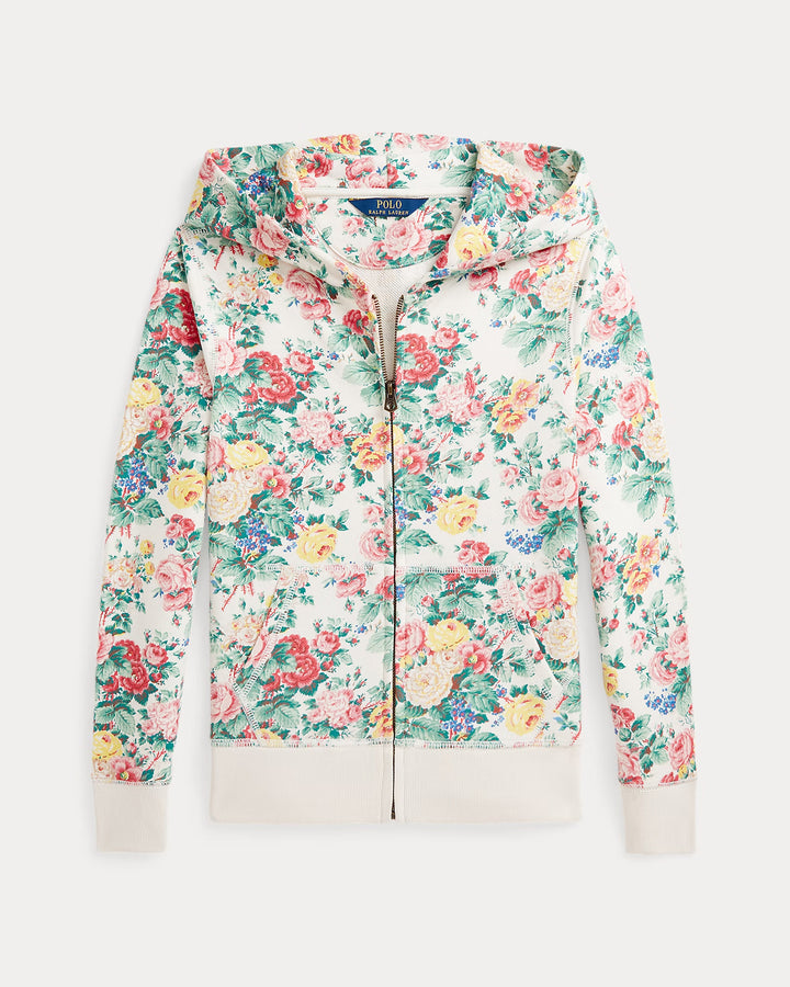 Ralph Lauren Floral Loopback Fleece Full-Zip Hoodie