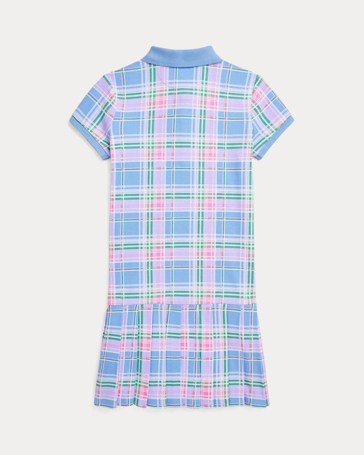 Ralph Lauren Plaid Cotton Mesh Polo Dress