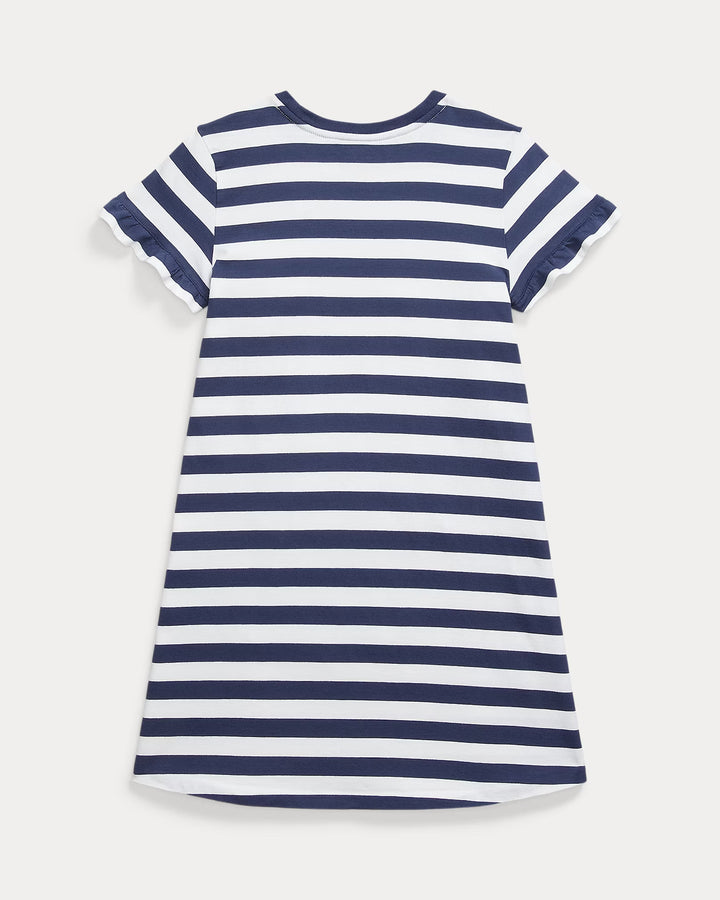 Ralph Lauren Striped Polo Bear Cotton Tee Dress