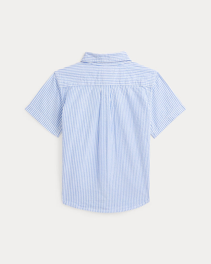 Ralph Lauren Striped Seersucker Short-Sleeve Shirt