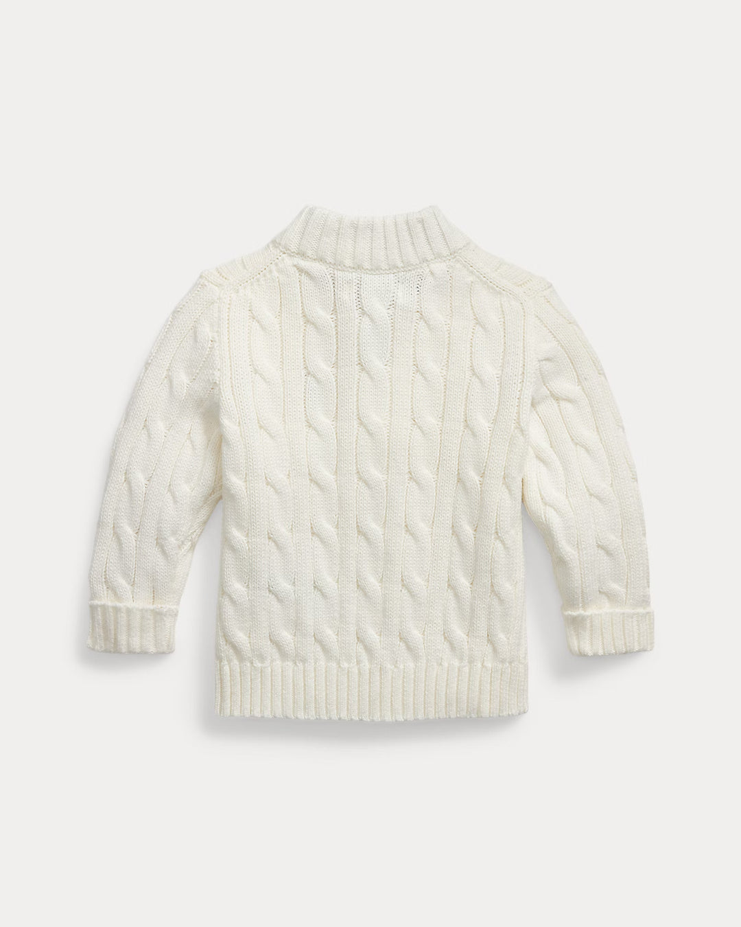 Ralph Lauren Cable-Knit Cotton Quarter-Zip Sweater