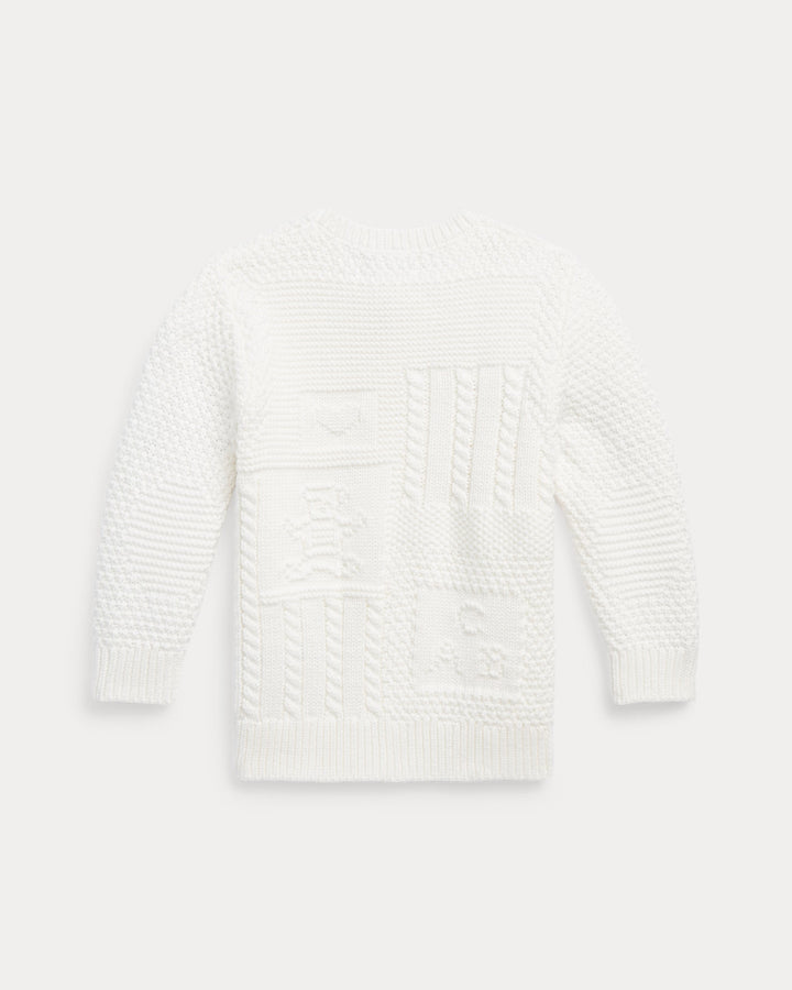 Ralph Lauren Contrast-Knit Organic Cotton Cardigan