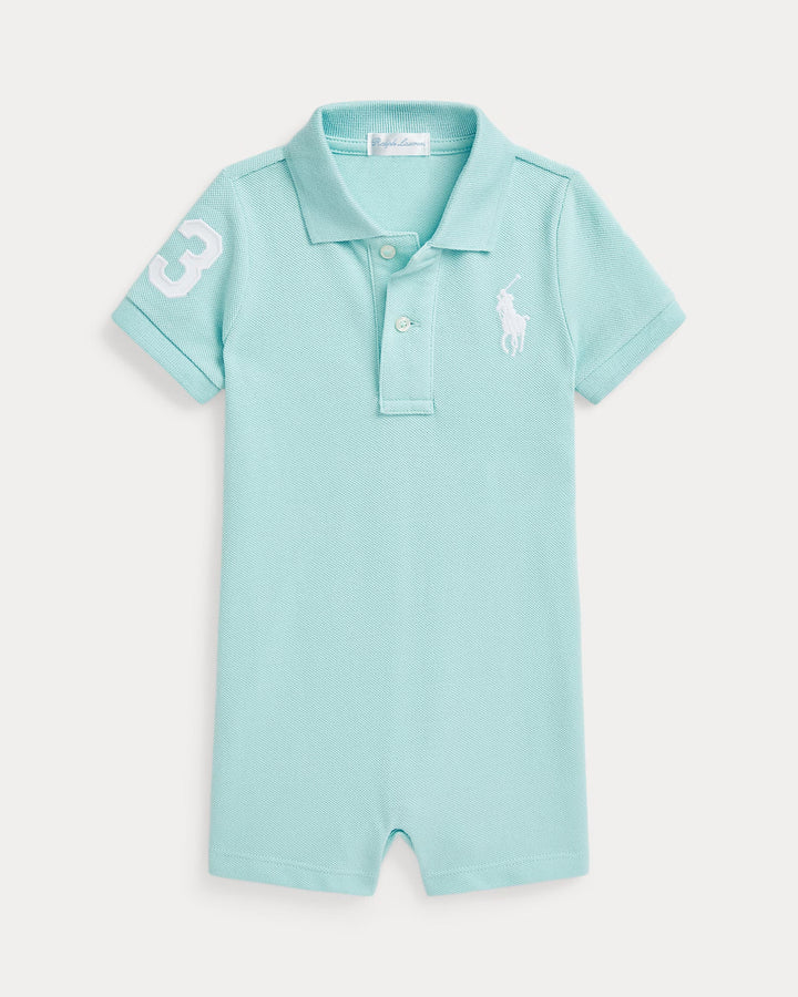 Ralph Lauren Big Pony Cotton Mesh Polo Shortall
