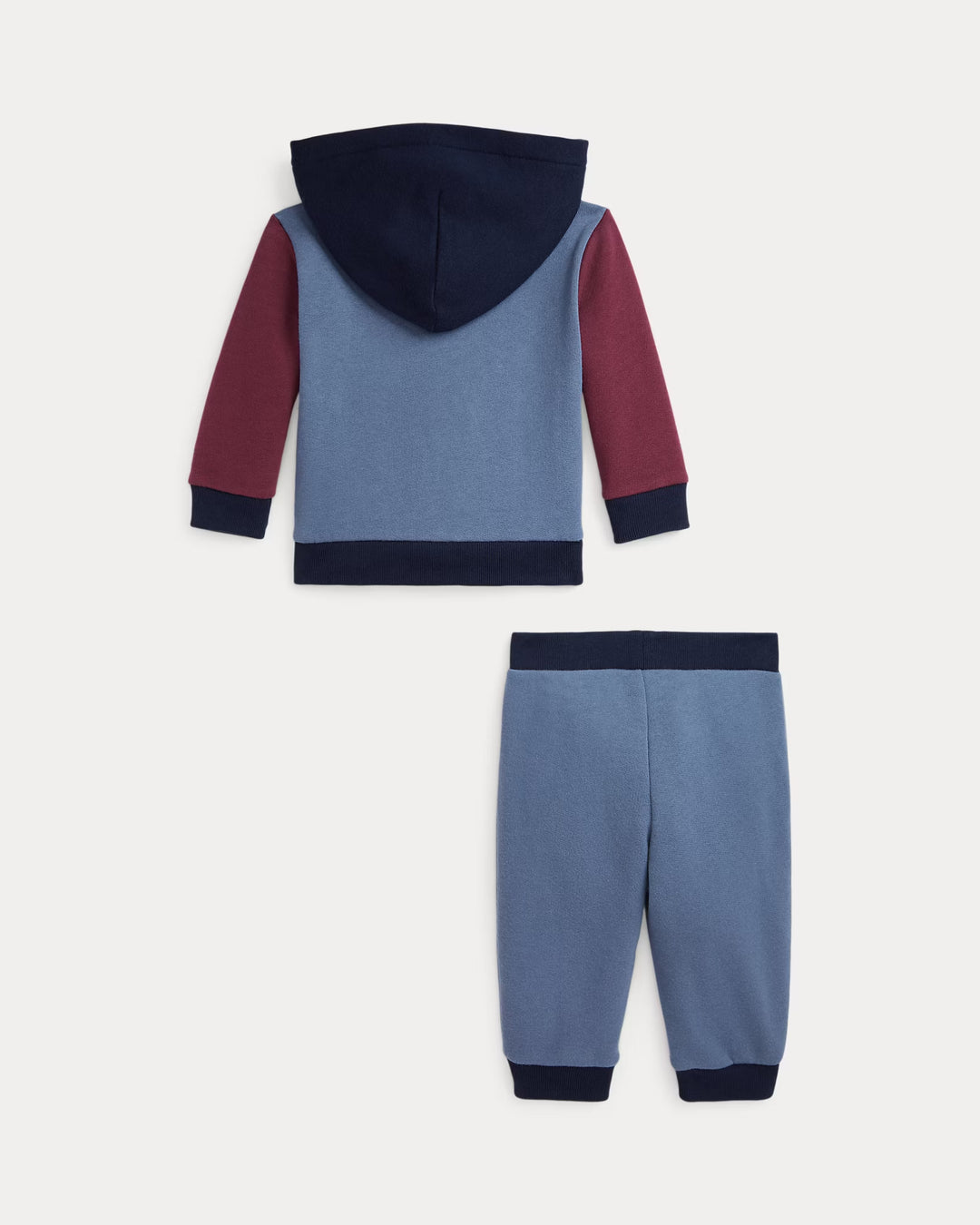 Ralph Lauren Color-Blocked Fleece Hoodie & Pant Set