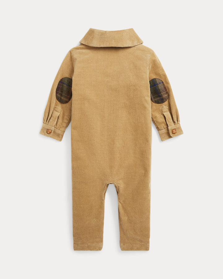 Ralph Lauren Stretch Corduroy Shawl-Collar Coverall