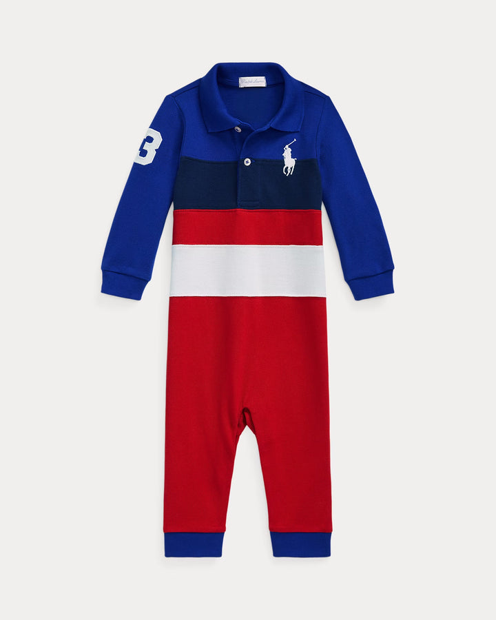 Ralph Lauren Big Pony Cotton Mesh Polo Coverall