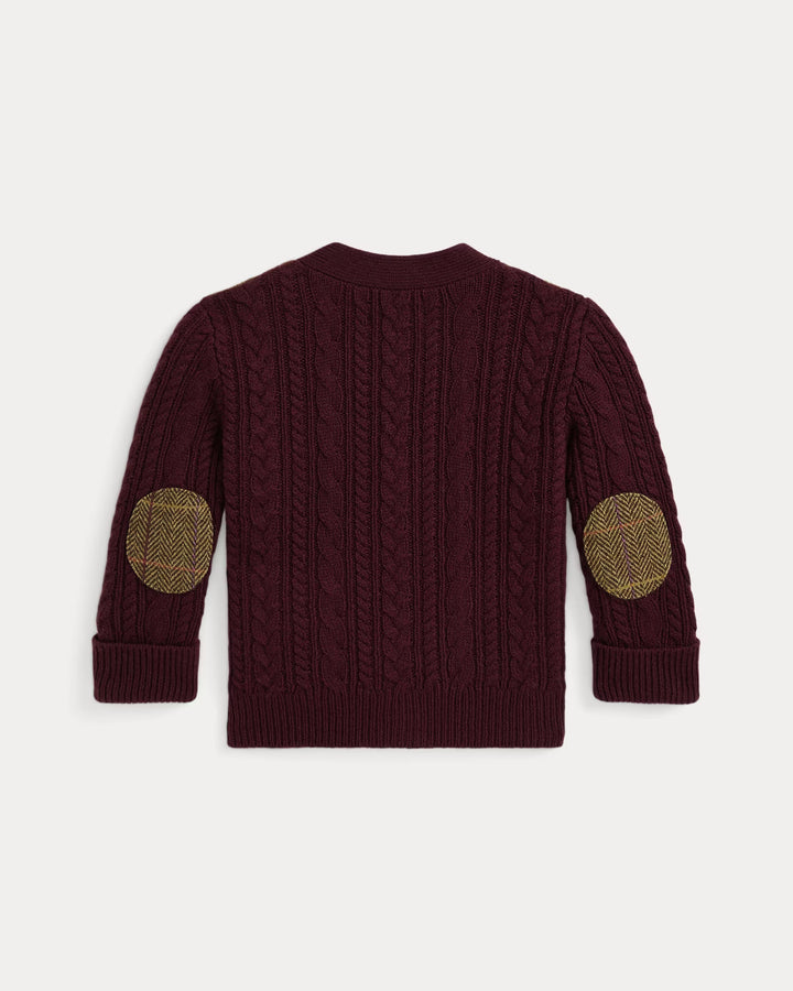 Ralph Lauren Patchwork V-Neck Cardigan