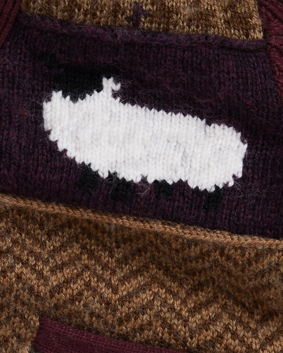 Ralph Lauren Patchwork V-Neck Cardigan