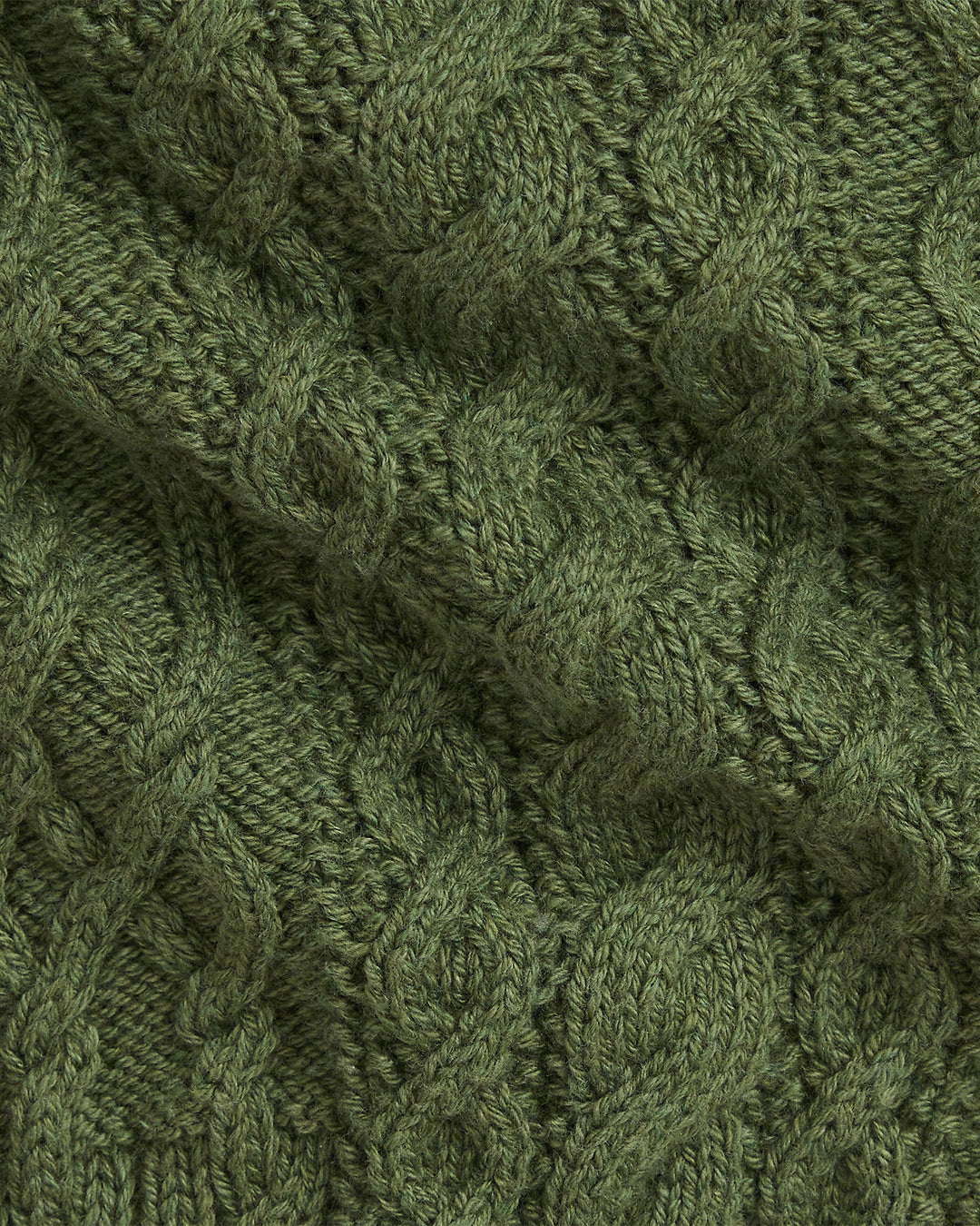 Ralph Lauren Aran-Knit Cotton Shawl-Collar Cardigan