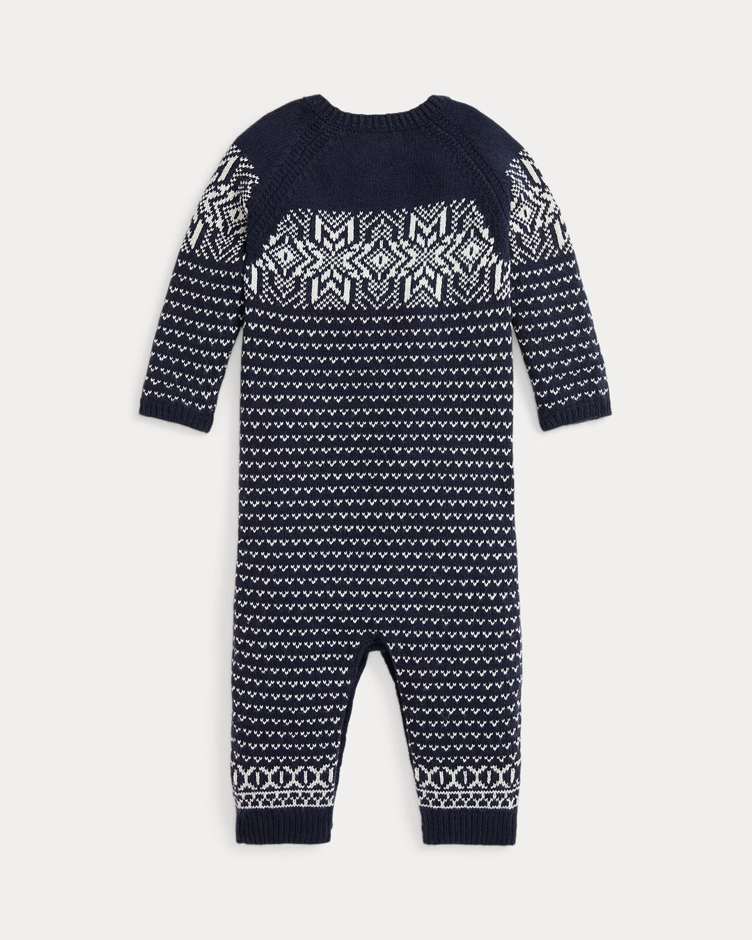 Ralph Lauren Snowflake Cotton-Blend Sweater Coverall