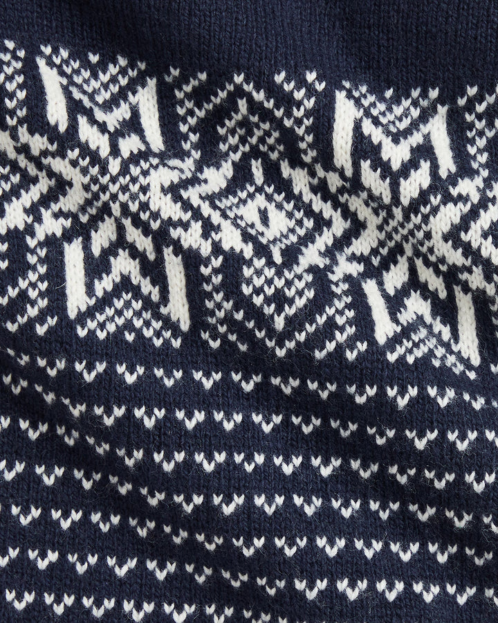 Ralph Lauren Snowflake Cotton-Blend Sweater Coverall