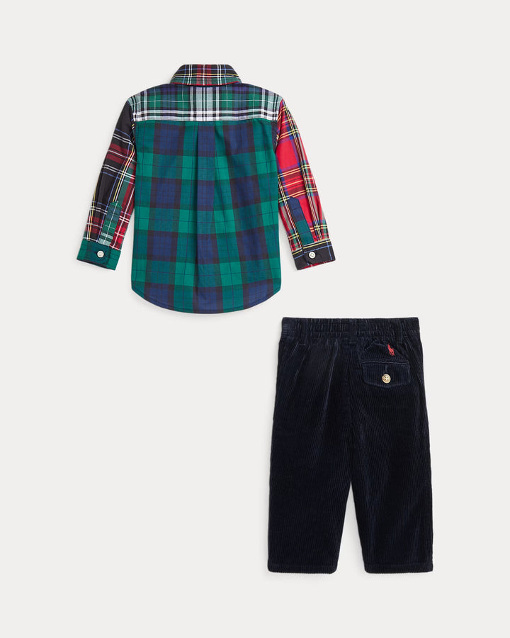 Ralph Lauren Cotton Fun Shirt & Corduroy Pant Set