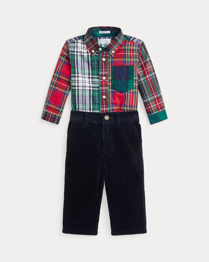 Ralph Lauren Cotton Fun Shirt & Corduroy Pant Set