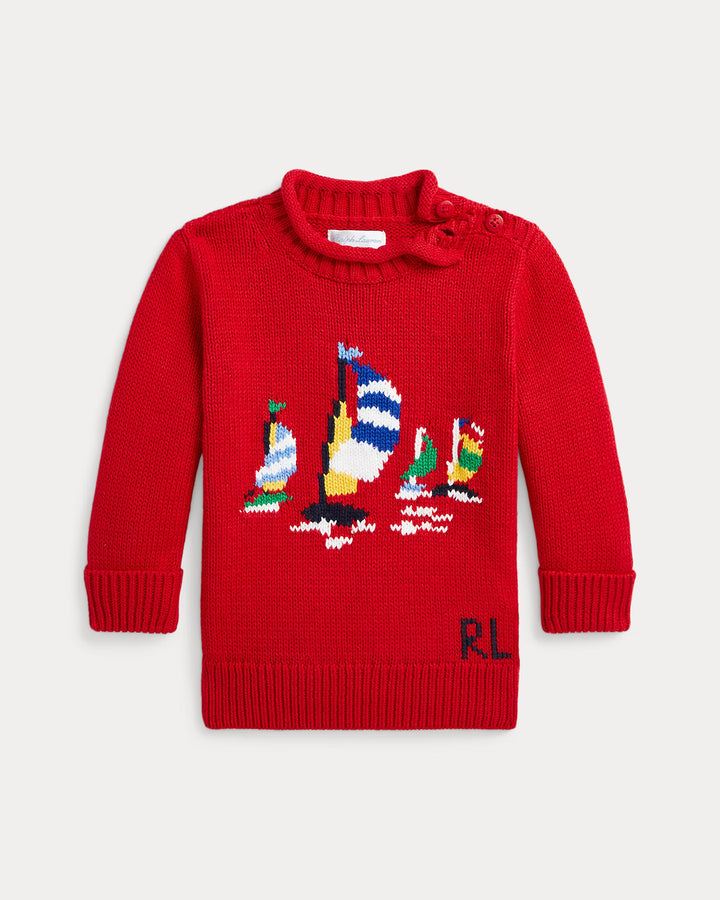 Ralph Lauren Sailboat Cotton Sweater
