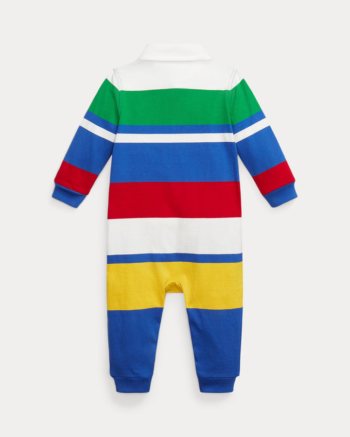 Ralph Lauren Striped Cotton Jersey Rugby Coverall