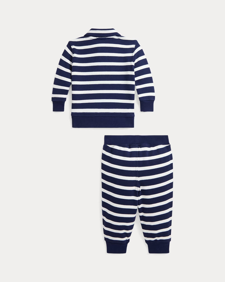 Ralph Lauren Striped French Terry Pullover & Pant Set
