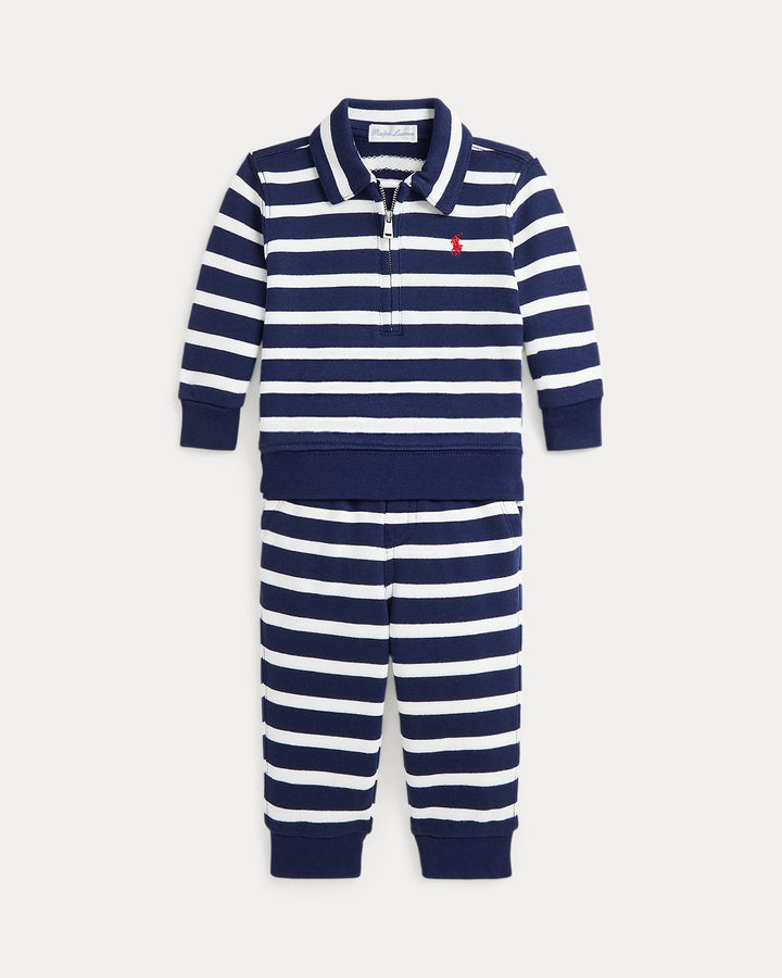 Ralph Lauren Striped French Terry Pullover & Pant Set