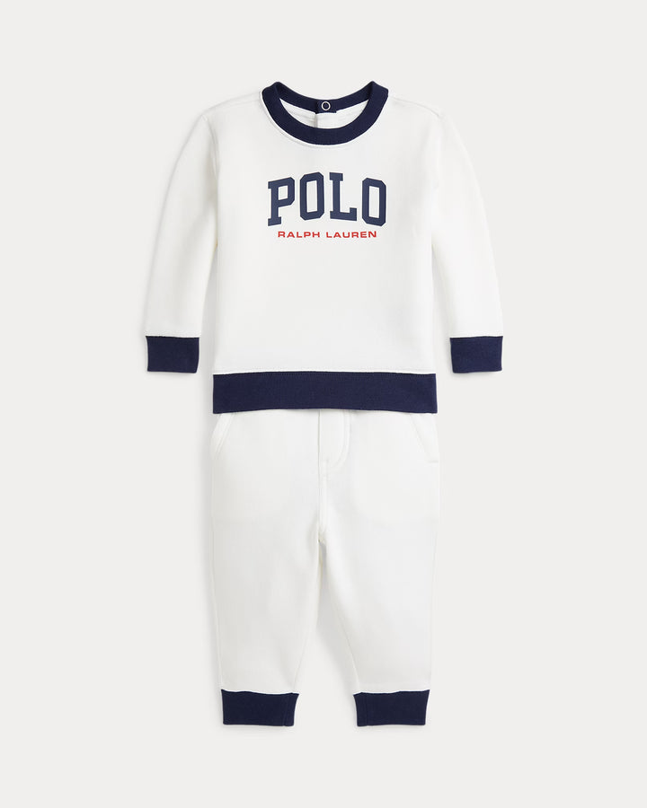 Ralph Lauren Logo Fleece Sweatshirt & Jogger Pant Set