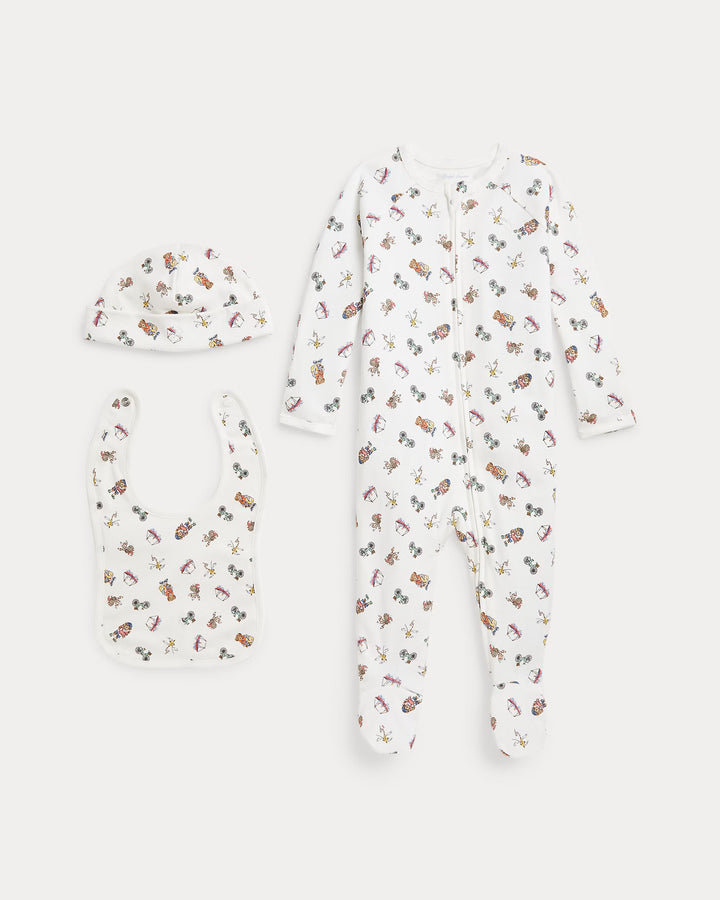 Ralph Lauren Polo Bear Cotton 3-Piece Gift Set