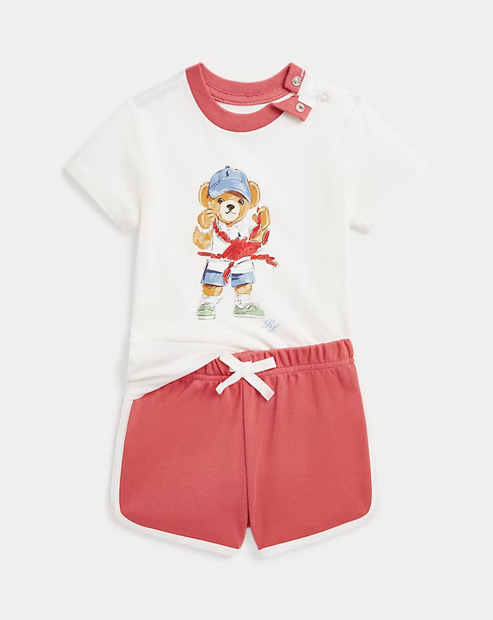 Ralph Lauren Polo Bear Cotton Tee & Short Set