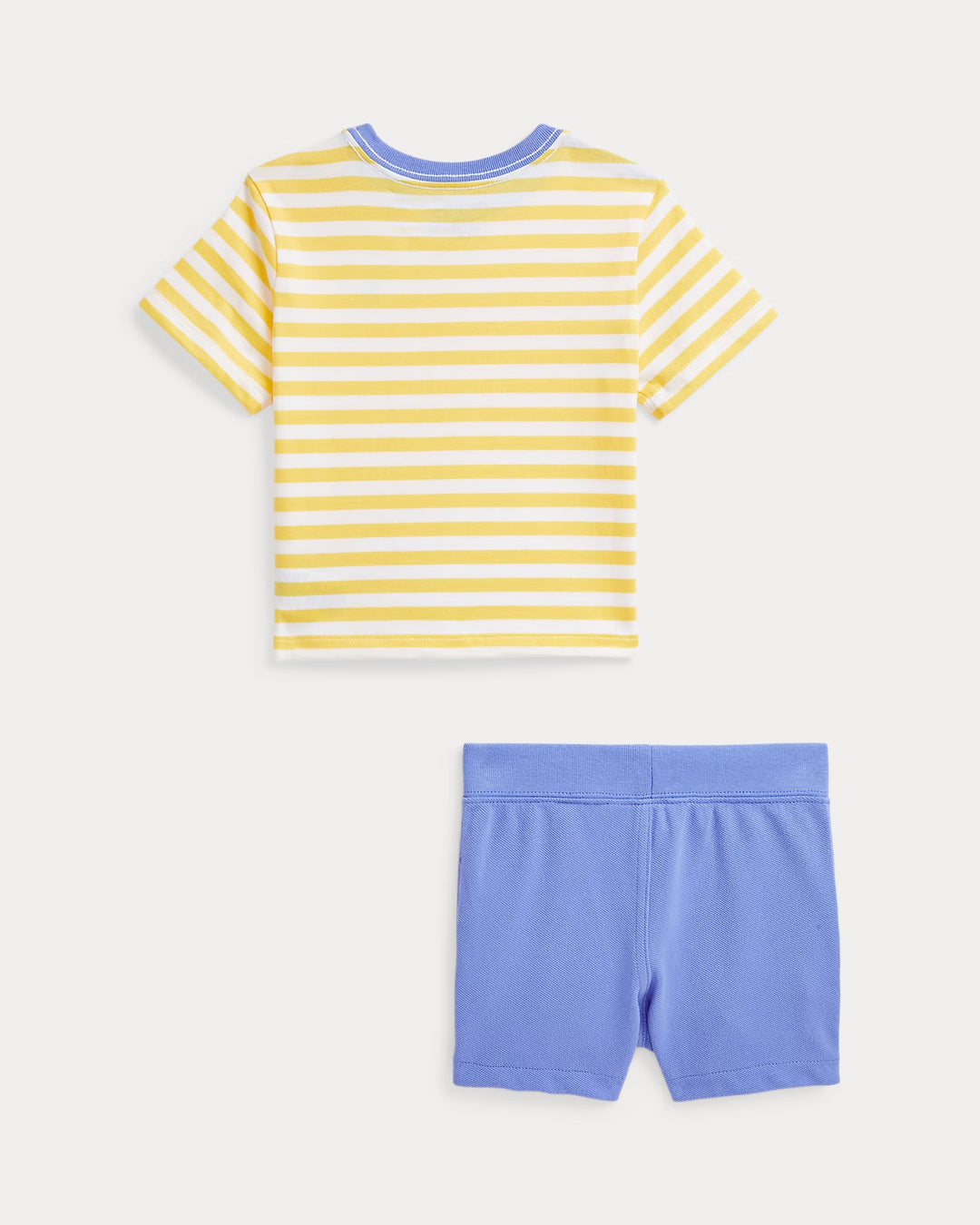 Ralph Lauren Striped Jersey Tee & Mesh Short Set