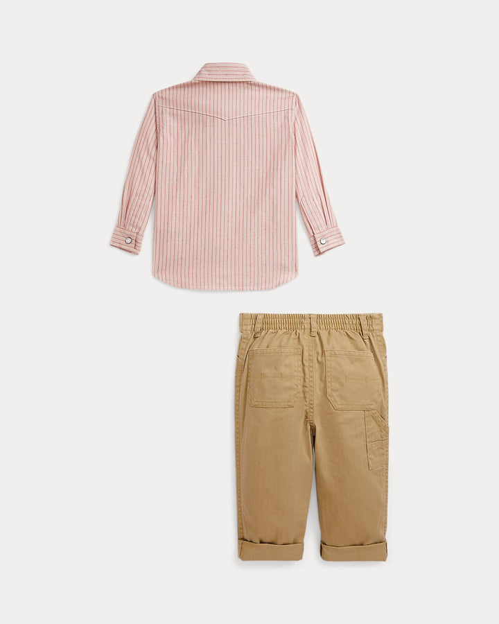 Ralph Lauren Western Shirt & Herringbone Pant Set