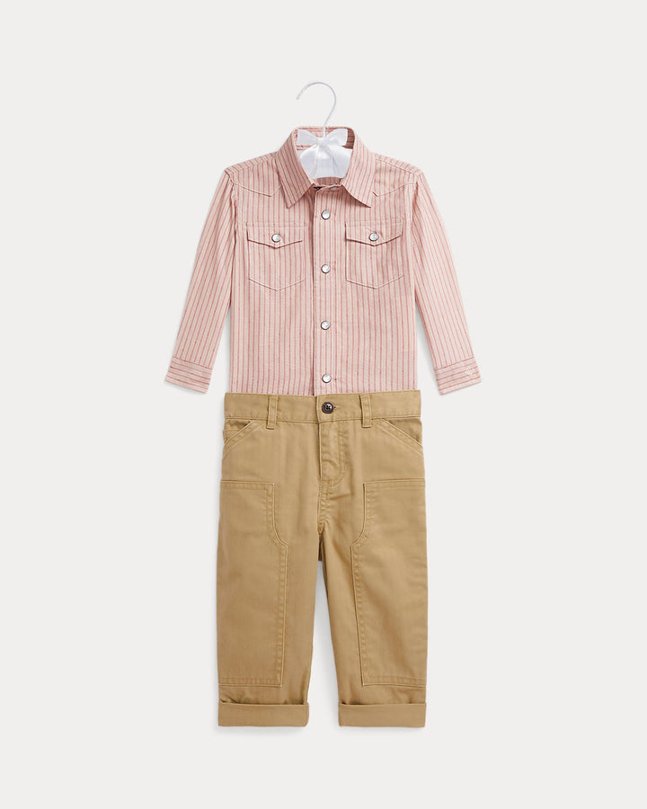 Ralph Lauren Western Shirt & Herringbone Pant Set