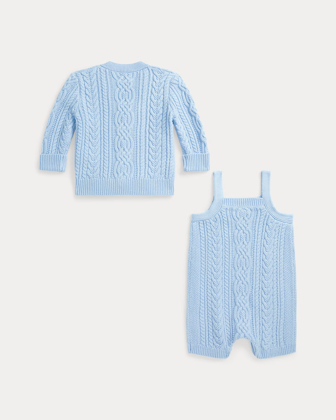 Ralph Lauren Cable Cotton Cardigan & Shortall Set