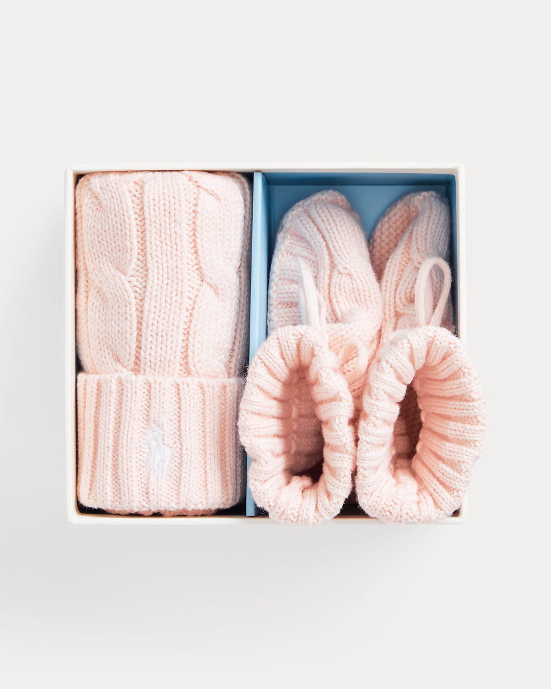 Ralph Lauren Cotton Beanie & Bootie Set