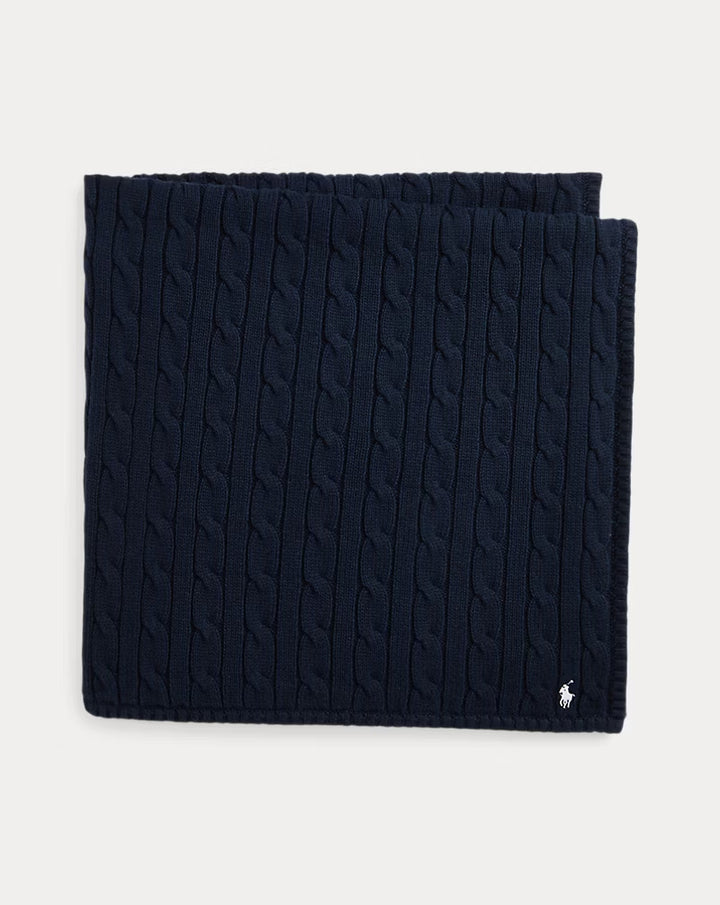 Ralph Lauren Cable-Knit Cotton Baby Blanket