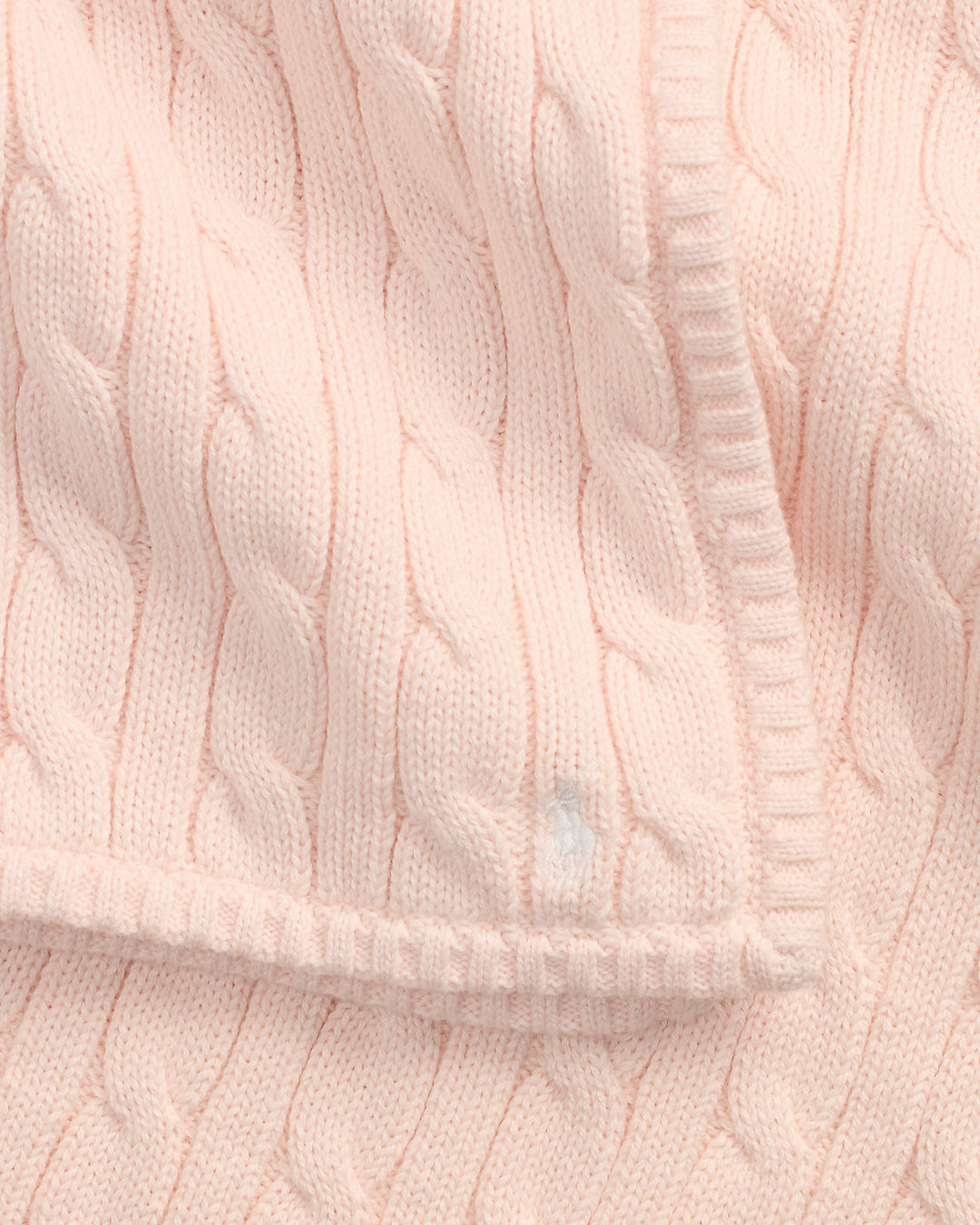 Ralph Lauren Cable-Knit Cotton Baby Blanket