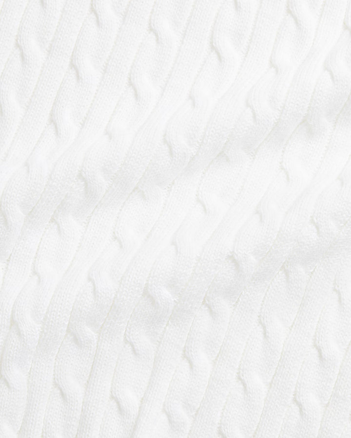 Ralph Lauren Cable-Knit Cotton Baby Blanket