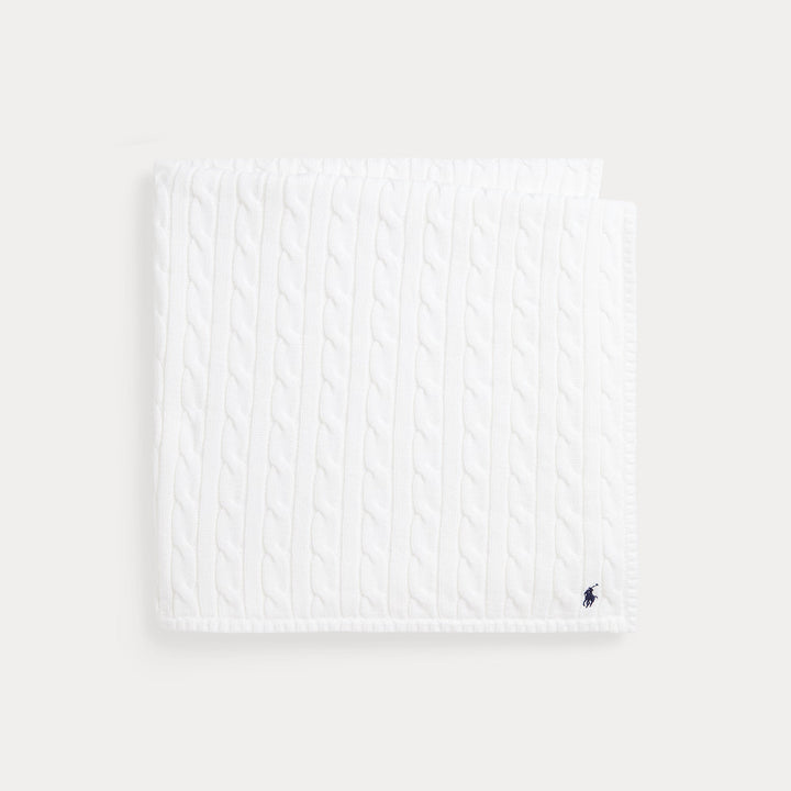 Ralph Lauren Cable-Knit Cotton Baby Blanket