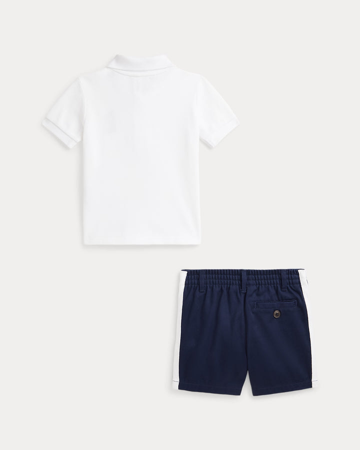 Ralph Lauren  Bear Cotton Polo Shirt & Chino Short Set