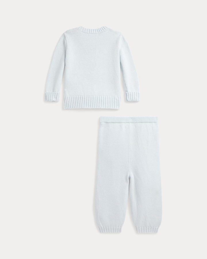 Ralph Lauren Polo Bear Cotton Sweater & Pant Set