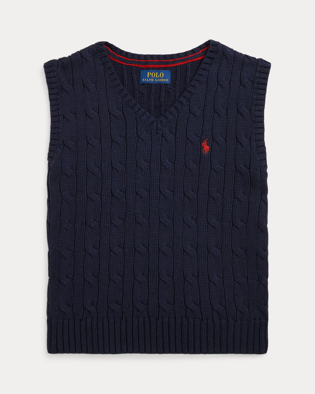 Ralph Lauren Cable-Knit Cotton Sweater Vest