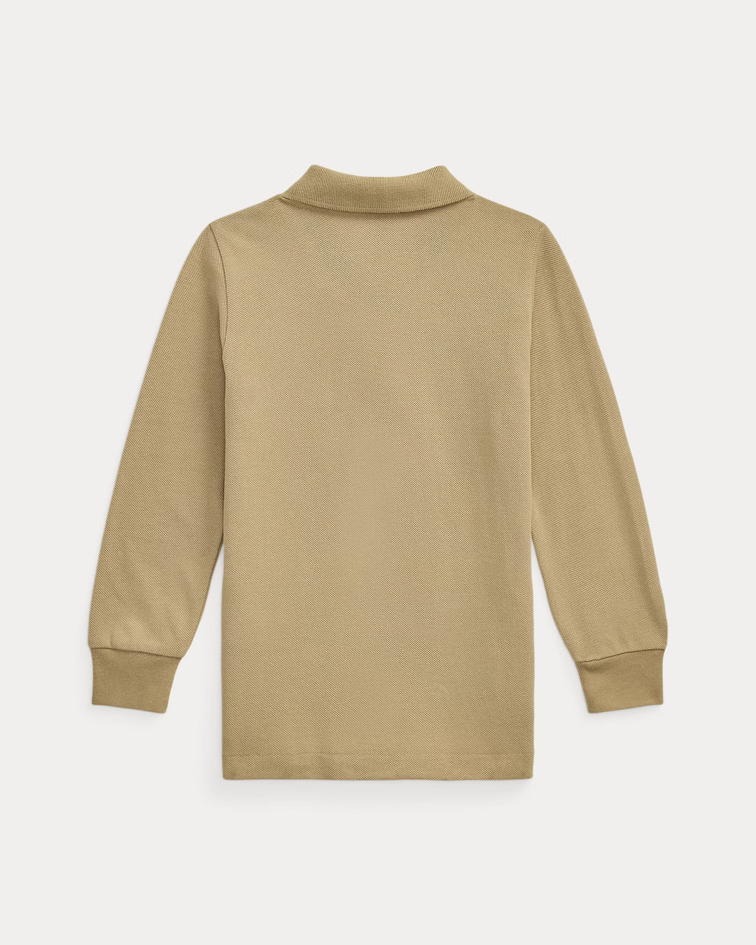 Ralph Lauren Cotton Mesh Long-Sleeve Polo Shirt