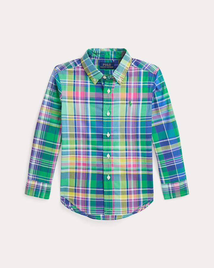 Ralph Lauren Plaid Cotton Poplin Shirt