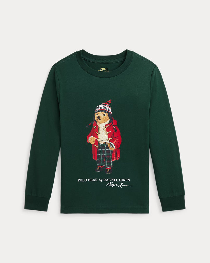 Ralph Lauren Polo Bear Cotton Long-Sleeve Tee