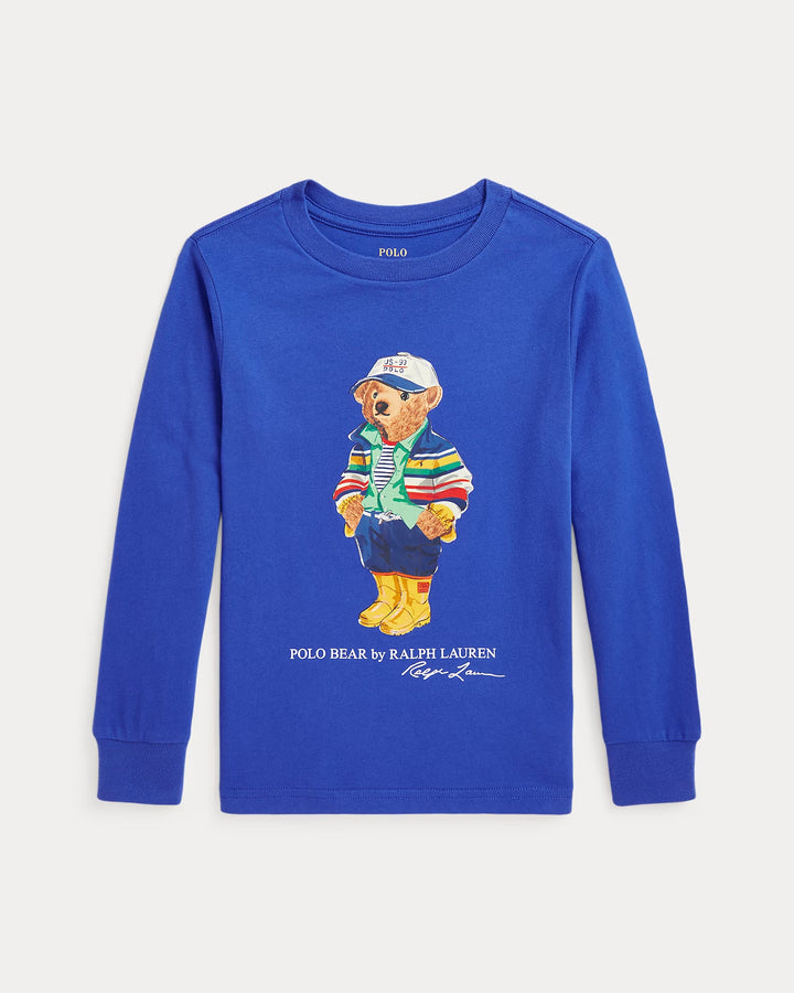 Ralph Lauren Polo Bear Cotton Jersey Long-Sleeve Tee