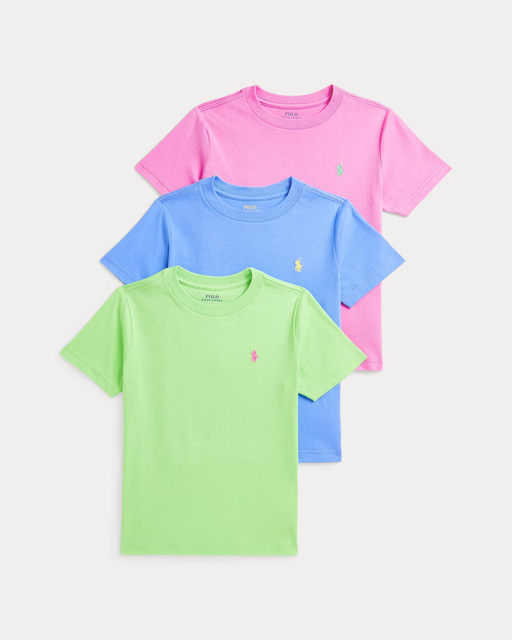 Ralph Lauren Cotton Jersey Crewneck Tee 3-Pack
