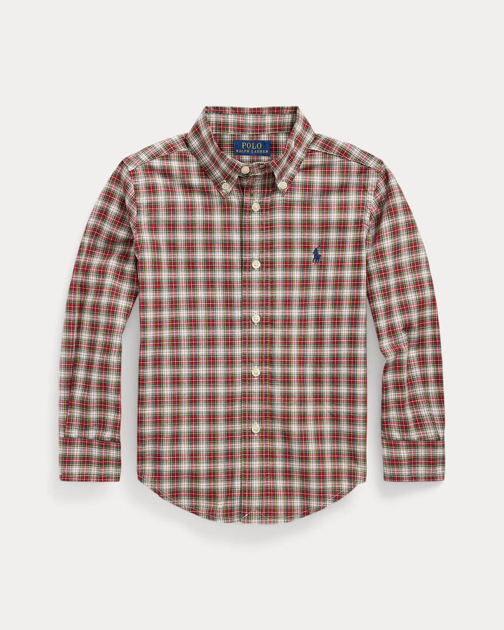 Ralph Lauren Plaid Cotton Poplin Shirt
