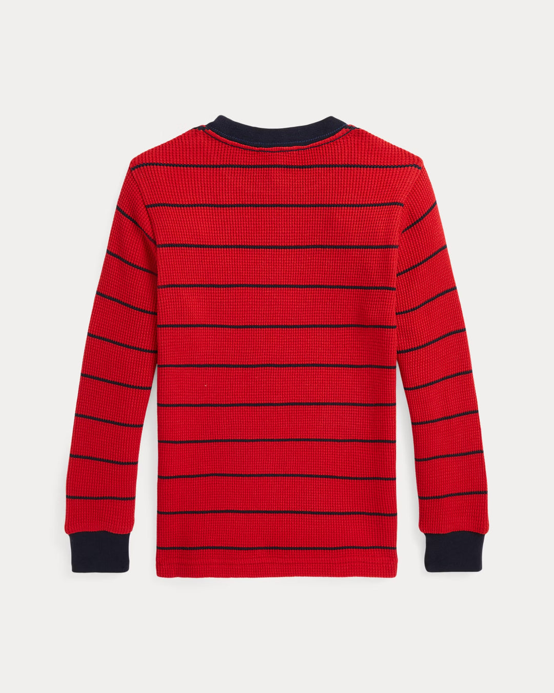Ralph Lauren Striped Waffle Cotton Long-Sleeve Tee