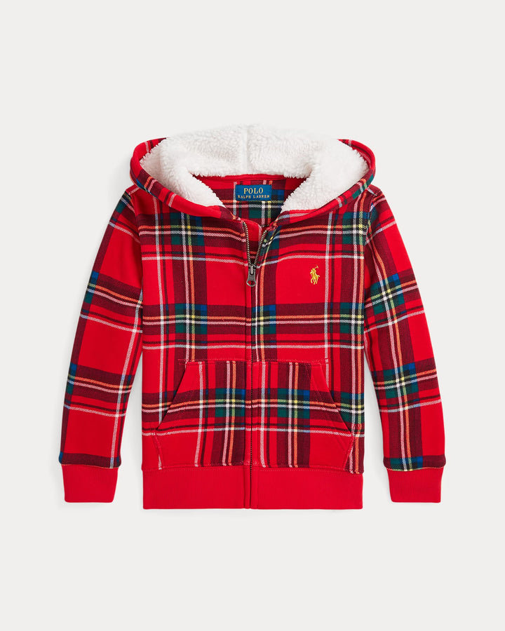 Ralph Lauren Plaid Fleece Full-Zip Hoodie
