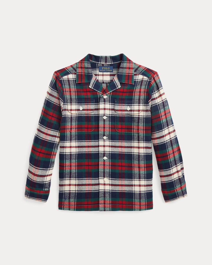 Ralph Lauren Plaid Cotton Twill Camp Shirt