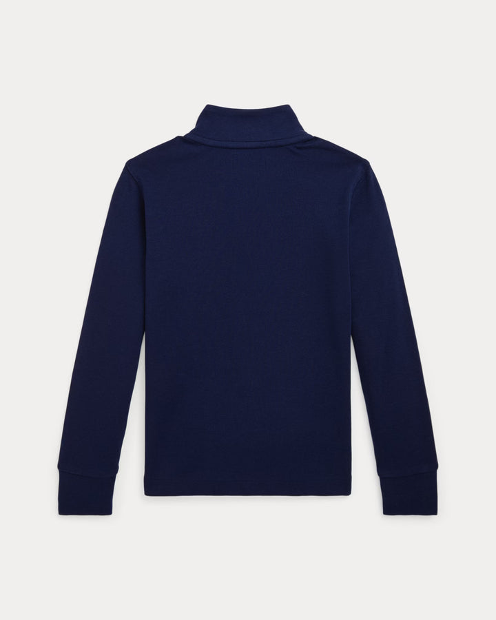 Ralph Lauren Cotton Interlock Quarter-Zip Pullover