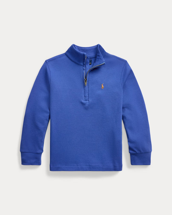 Ralph Lauren Cotton Interlock Quarter-Zip Pullover