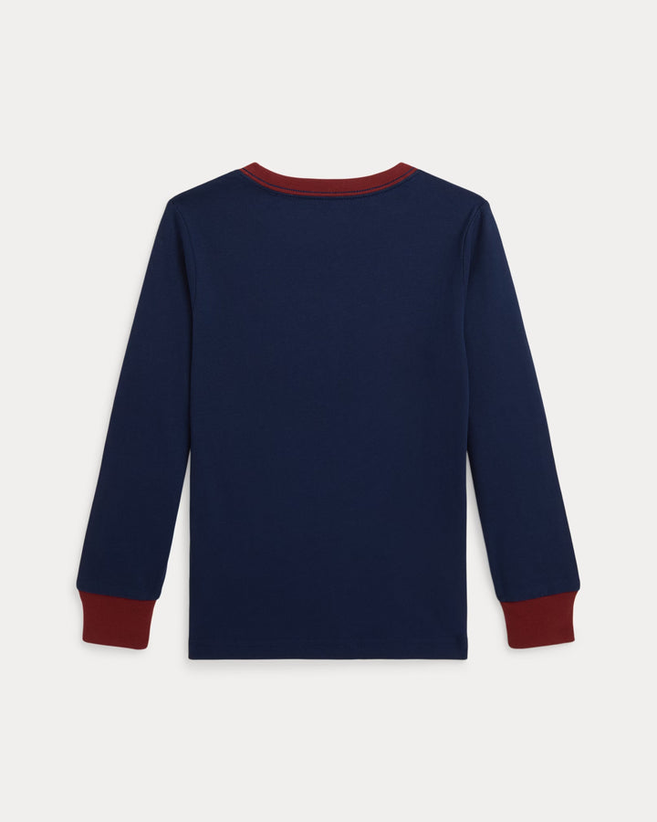 Ralph Lauren Corduroy-Logo Cotton Long-Sleeve Tee