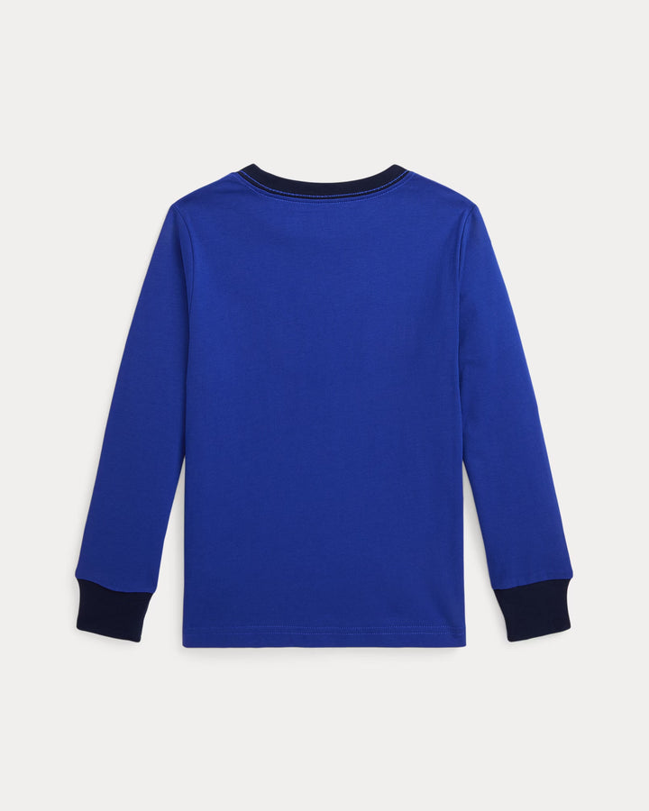 Ralph Lauren Corduroy-Logo Cotton Long-Sleeve Tee