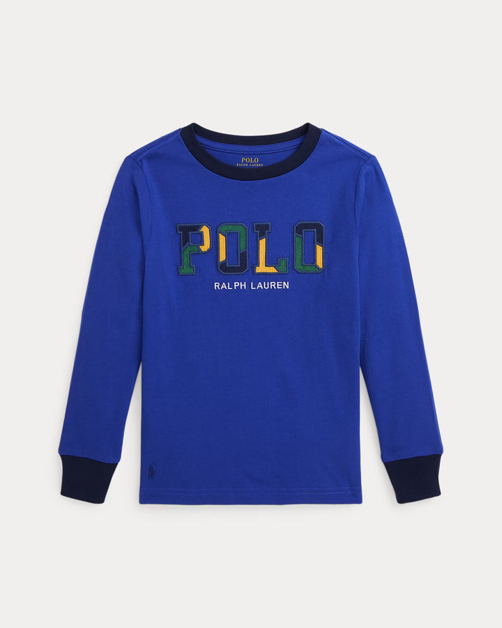 Ralph Lauren Corduroy-Logo Cotton Long-Sleeve Tee